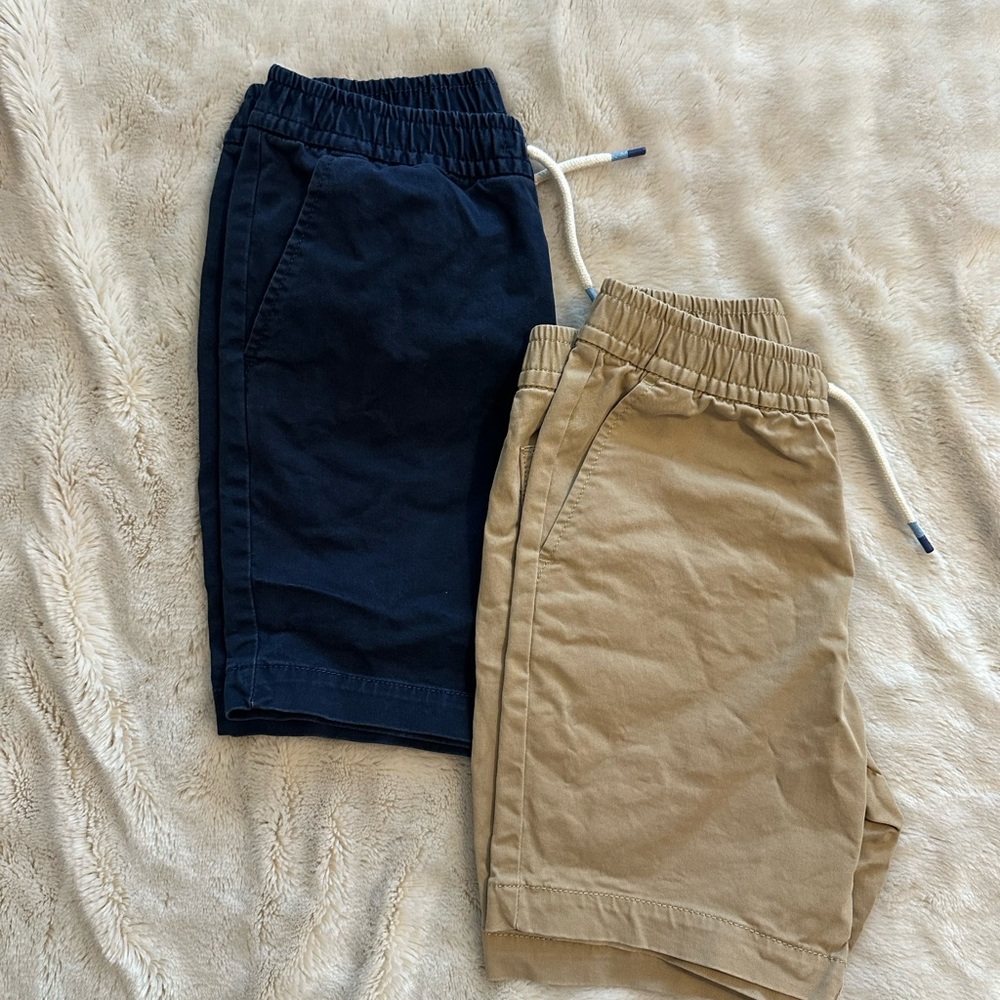 GAP Kids Navy and Tan Shorts Set
